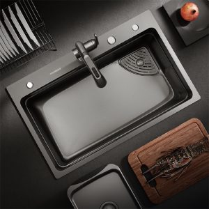 BL3.0 PRO egymedences mosogató készlet (vízesés csapteleppel)